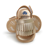 2019 PU Leather Tassel Soft Anti-slip Summer Slippers