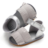 2019 PU Leather Tassel Soft Anti-slip Summer Slippers