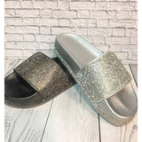 Crystal Flat Summer Slippers