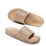 Crystal Flat Summer Slippers