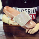 Crystal Flat Summer Slippers