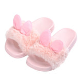 3D Ears Cute Rabbit Plush Kids Slipper