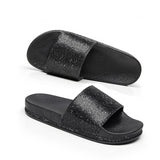 Crystal Flat Summer Slippers