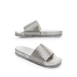 Crystal Flat Summer Slippers