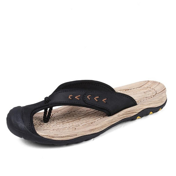 High Quality Genuine Leather Luxury Slippers